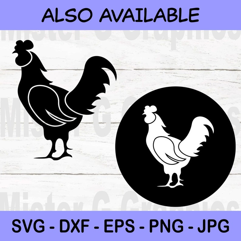 Download Clip Art Art Collectibles Rooster Dxf Png Rooster Cut Files For Silhouette Rooster Svg Eps Fancy Rooster Svg Vector Fr006 Rooster Clipart Rooster Files Cricut
