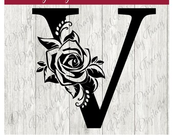 Download Clip Art Floral Font Svg Floral Letter V Svg Monogram Font Svg Floral Alphabet V Svg Letter V Svg Flower Letter V Svg Botanical Alphabet Svg Art Collectibles