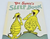 Vintage Dr Seuss - Sleep Book - 1962 Book Club First Edition, later printing - Large Format Hardcover