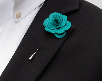 TURQUOISE Floral Stick Pin