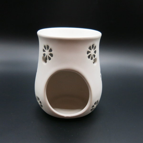 Pretty Cream and Brown Oil Burner - Lovely Design - Great Gift - Free UK  Delivery
