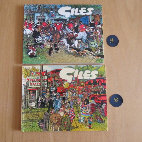 Original Giles Annual - 34th Series (1979-1980) and 35th Serious (1980 - 1981) - Collectible - Sunday Express - Daily Express