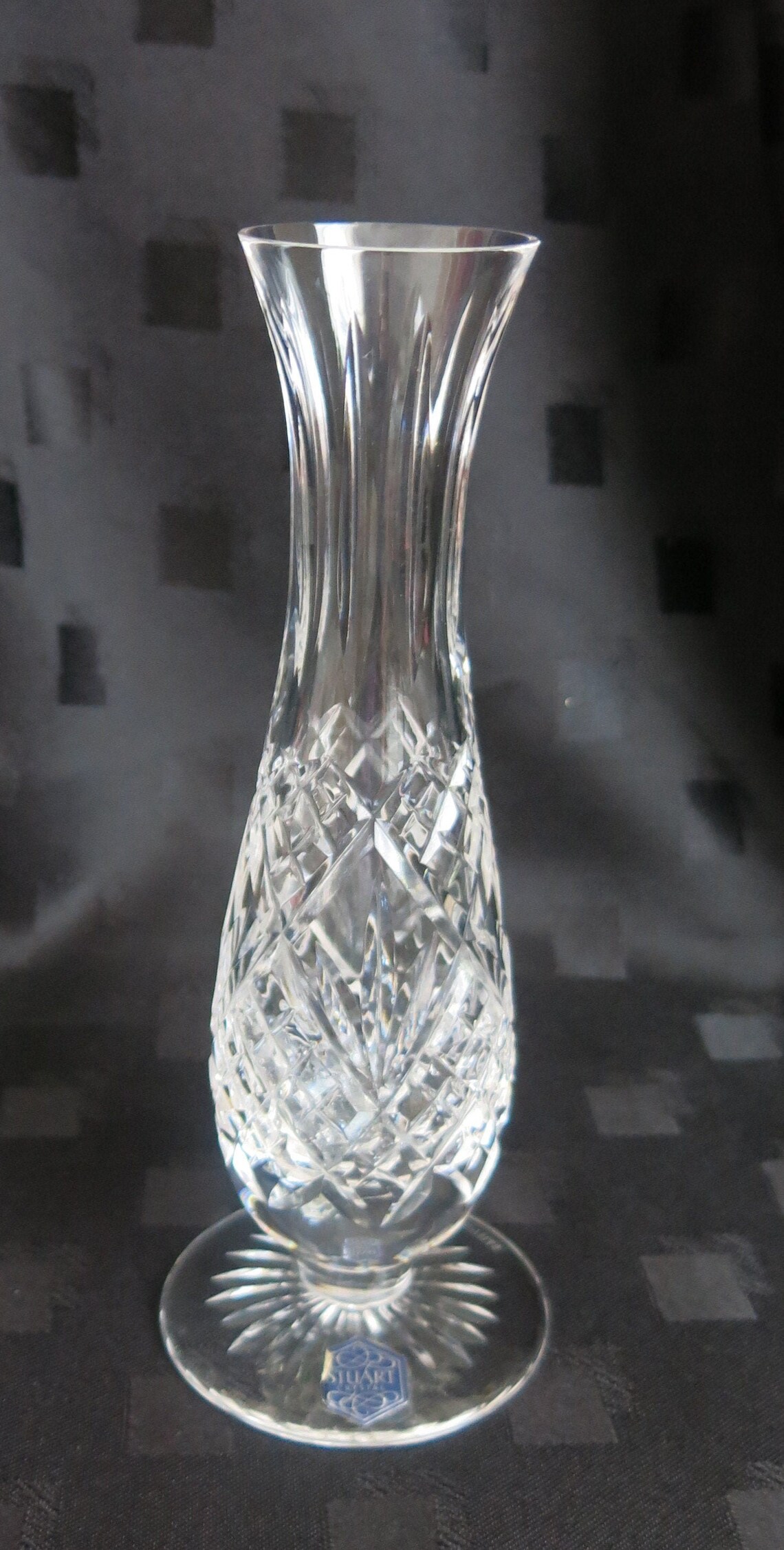 Vintage Stuart Crystal Vase in Presentation Box Etsy