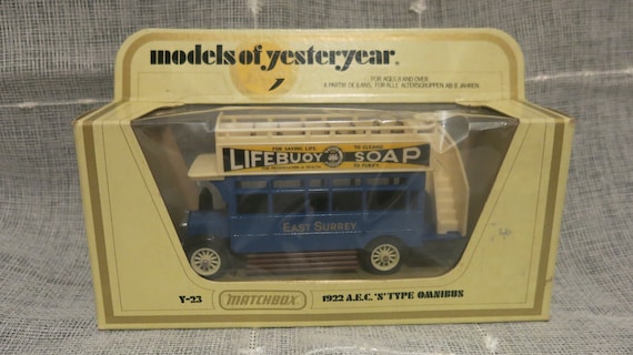 Models of Yesteryear - Y-23 Matchbox 1922 AEC 'S' Type Omnibus