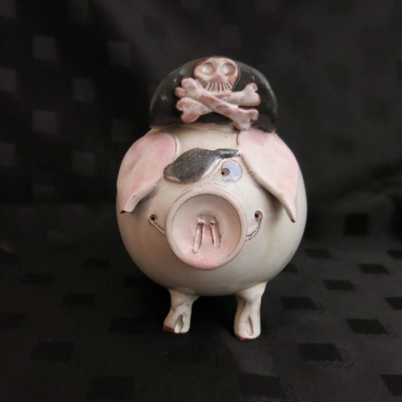 Pirate Piggy Bank - Vintage - UK Free Delivery