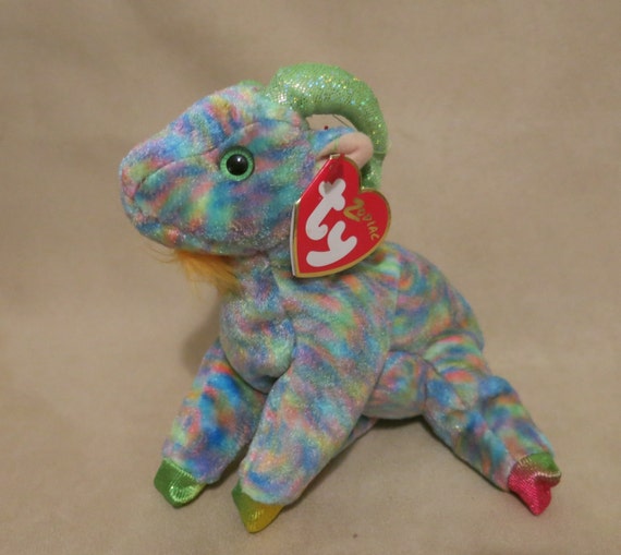 Vintage ty Zodiac 'Goat' Collectible Beanie Baby Collection Born in 1943, 1955, 1967, 1979, 1991, 2003