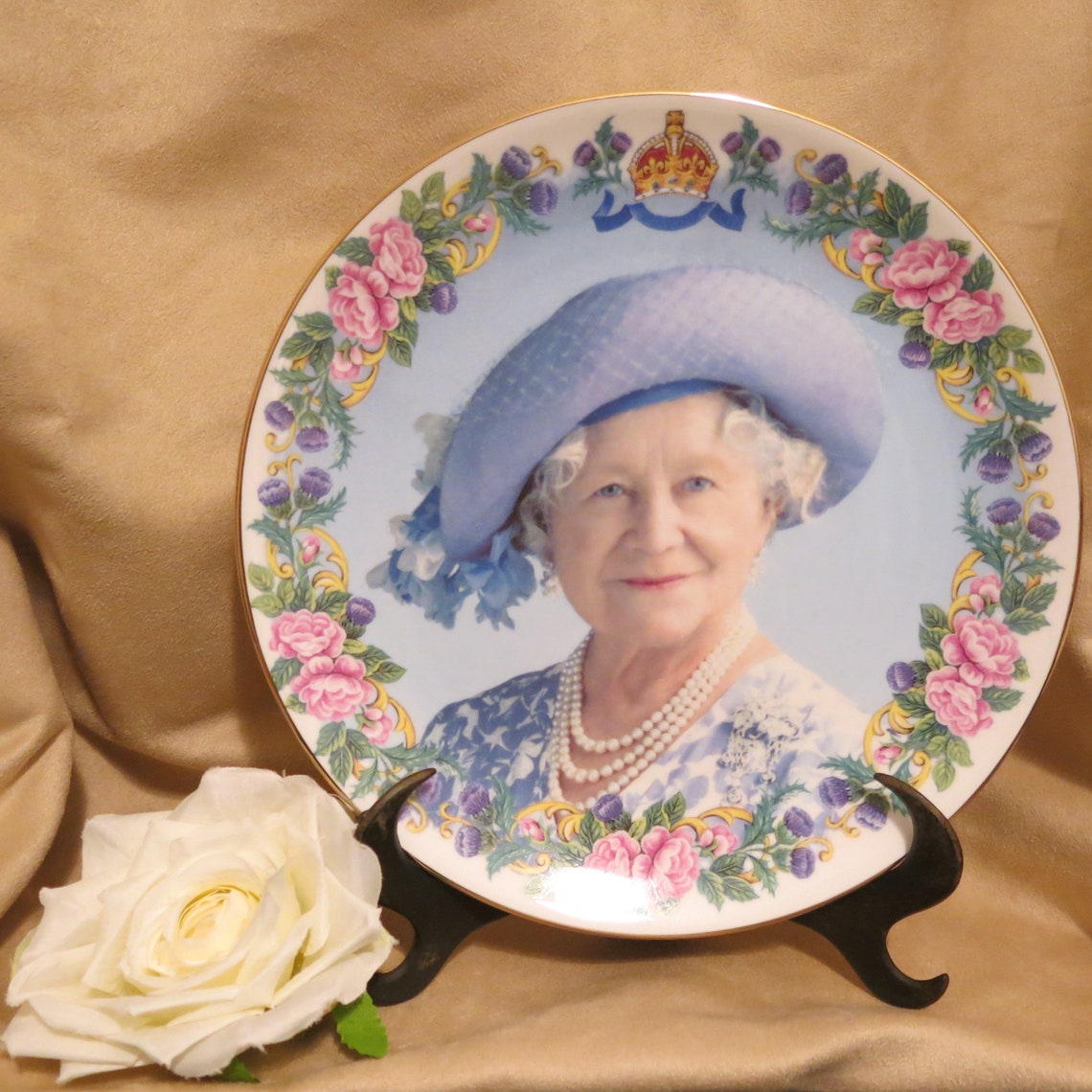Vintage Collectible Plate to Celebrate the Queen Mother's Etsy UK