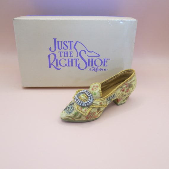 Vintage Miniature Shoe - Afternoon Tea - Diamante Buckle - Just the Right Shoe - Collectible