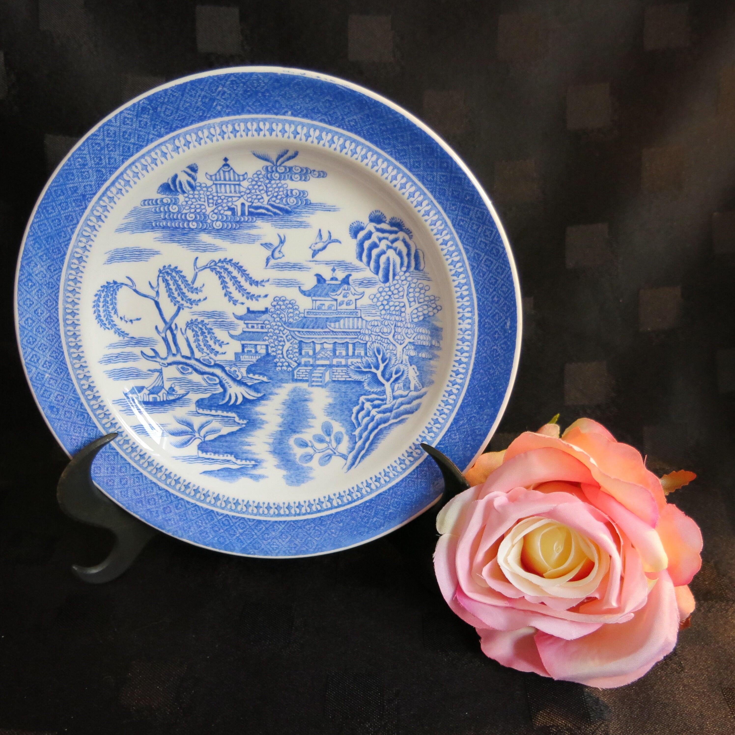 Vintage Spode Copeland - Mandarin - Plate - 16 Cm - Blue and