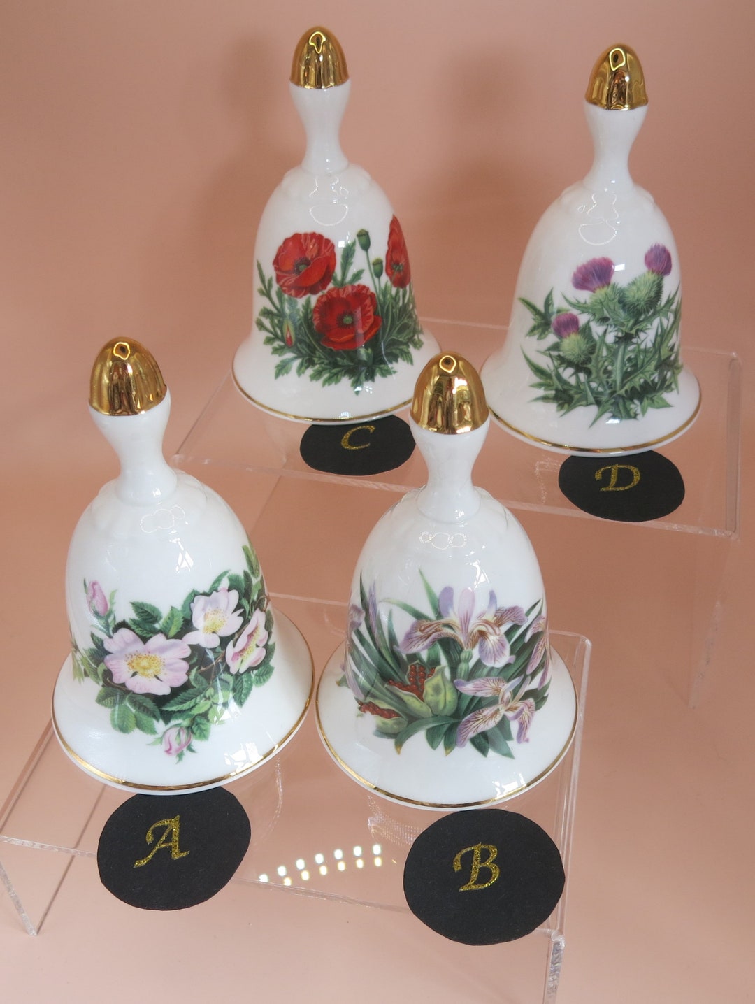 Vintage Royal Botanic Gardens Bell: Fine Bone China Wildflower ...