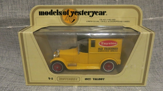 Models of Yesteryear - Y-5 Matchbox - 1927 Talbot - Taystee Old Fashioned Enriched Bread
