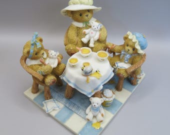 ティディベアTender Heart Treasures, Ltd.レースつなぎ Vintage Cherished Teddies Figurine – Mimi, Darcie, and Misty - Etsy