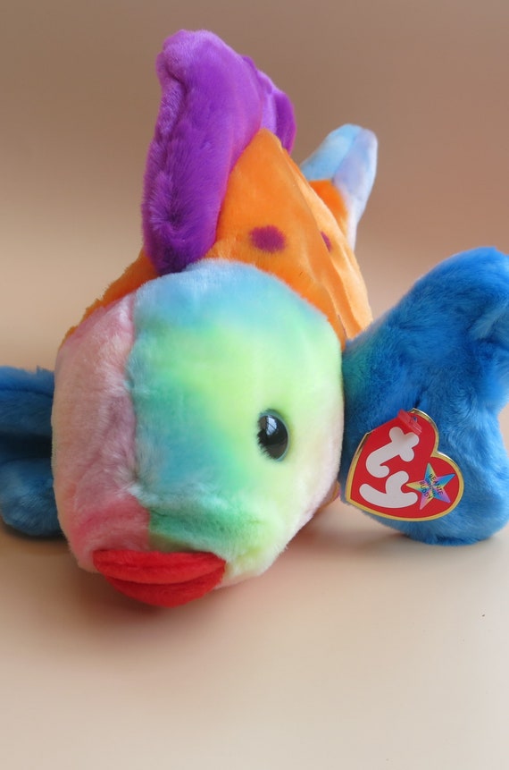 ty Beanie Buddy Lips - Large (12 inch long) - Colourful Fish - Plushie