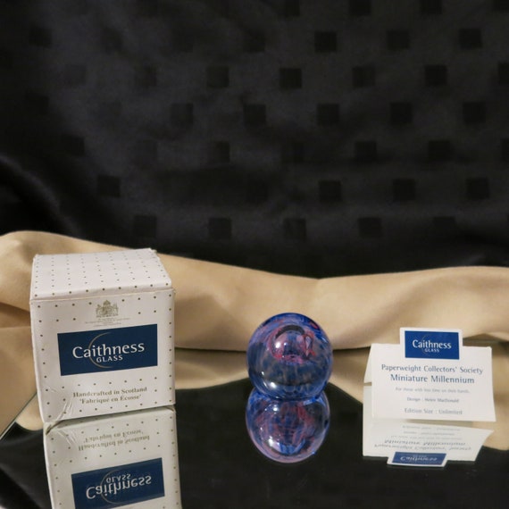 Miniature Millennium Caithness Paperweight