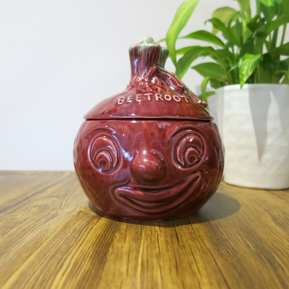 Beetroot Face Pot Preserve Pot Collectible Great Gift Sylvac Vintage