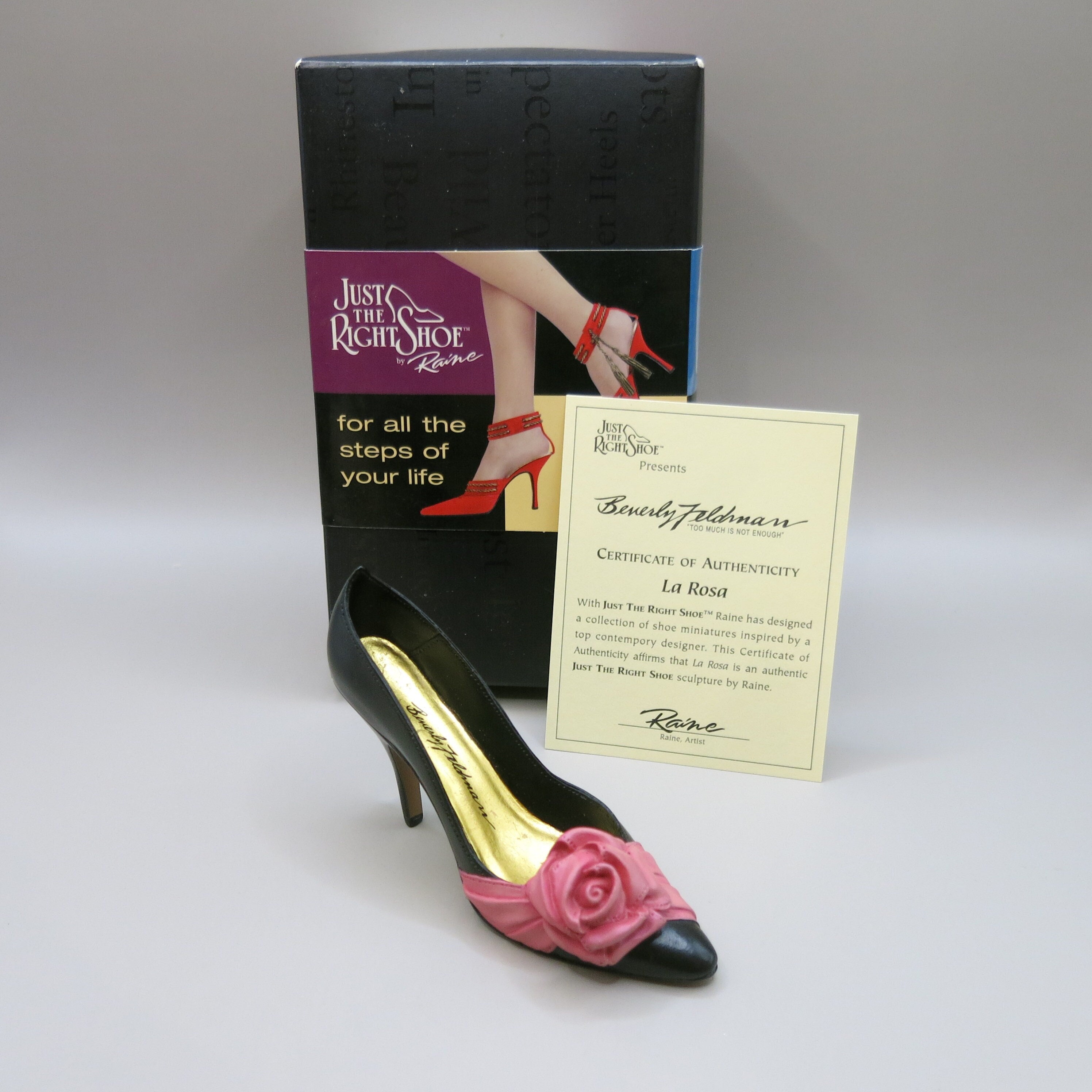 Vintage Just the Right Shoe by Raine - La Rosa - Miniature Shoe