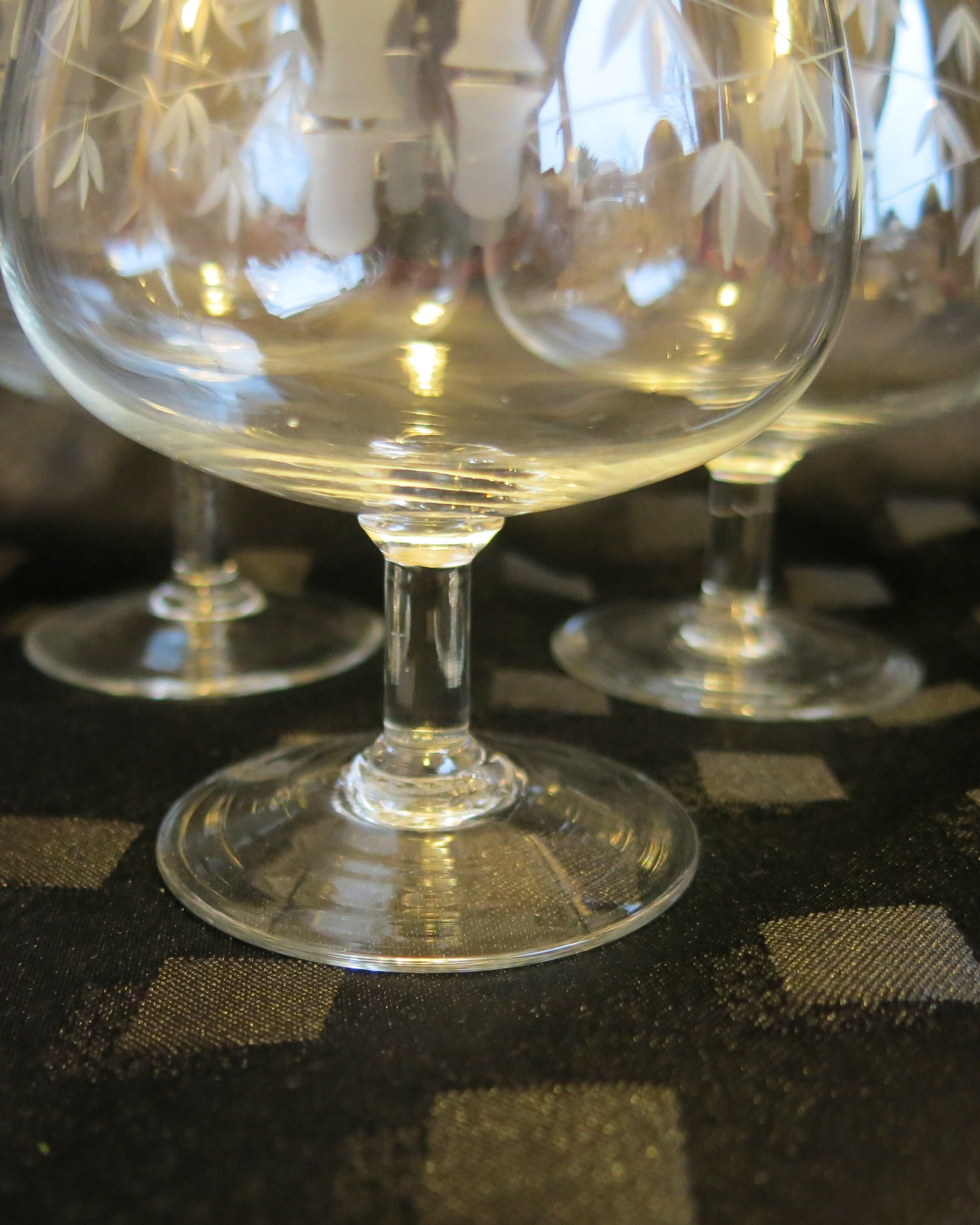 Vintage Noritake Bamboo Brandy Glasses X 3 Etsy