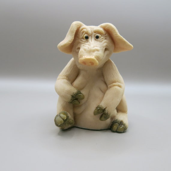 Vintage Pig Ornament - Piggin Men!!! - by David Corbridge -  Hand made 1995 - Collectible