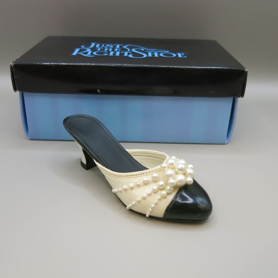 Just the Right Shoe - Pearl Mule - Style no. 25010  - Miniature Shoe - Collectible - by Raine
