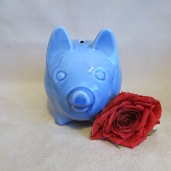 Wade Collectible Blue Piggy Bank - Great for Birth/Christening/Bridesmaid Gift