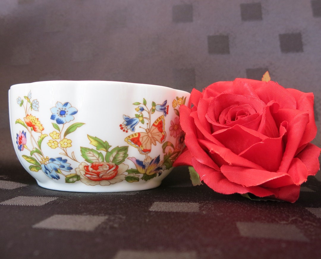 Aynsley Variete Bone China Bowl: Cottage Garden Bon Bon Dish