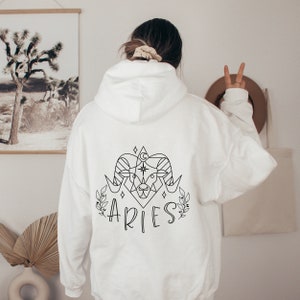 Aries Sweatshirt, Aries Birthday, Aries Gifts, Aries Hoodie, Comfy Pullover, Zodiac Sweatshirt, Astrology Sweatshirt, Boho Hoodie