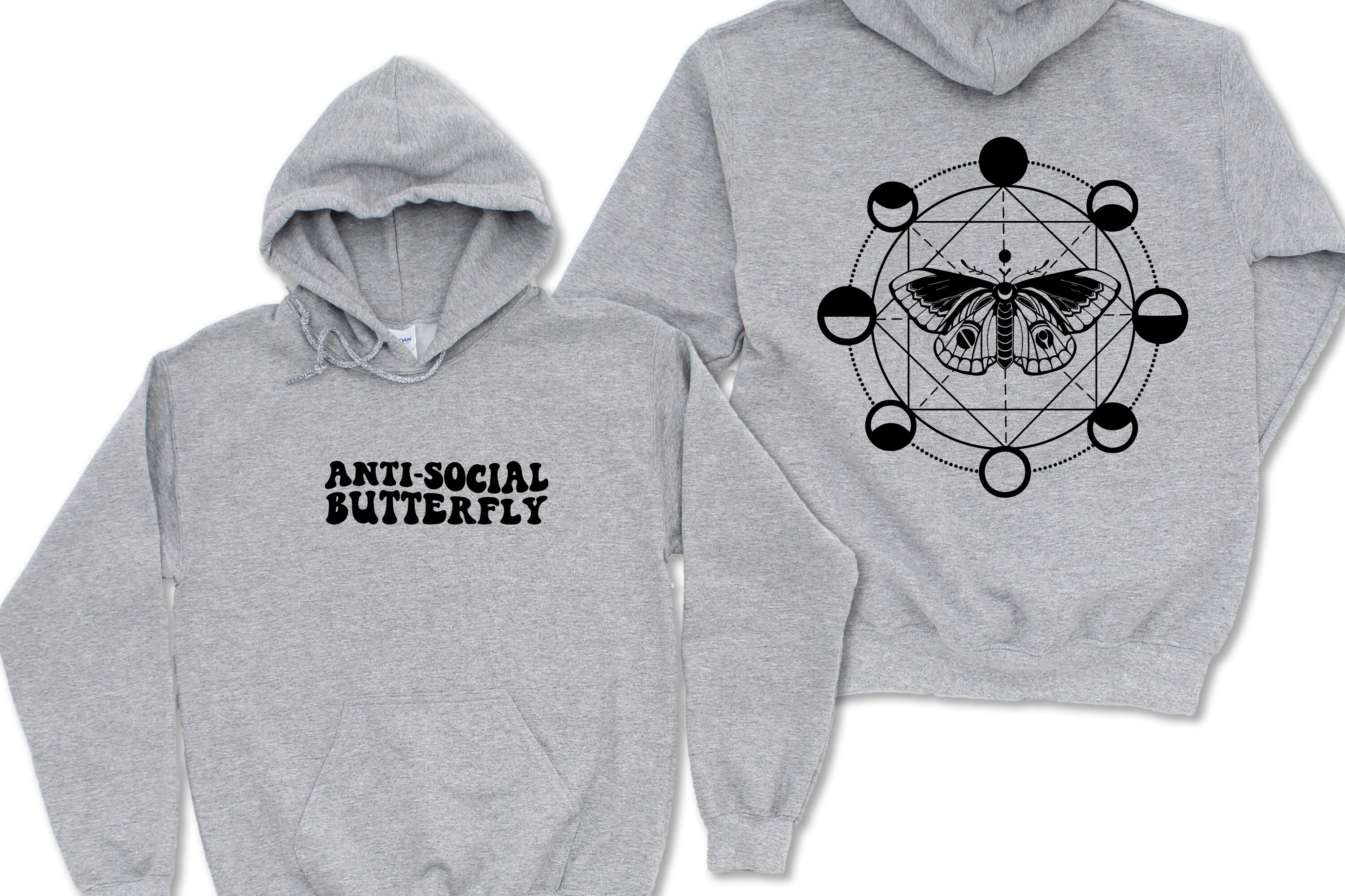 Anti social butterfly green hoodie new arrivals