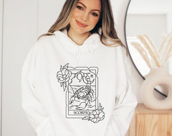 Scorpio Gifts, Scorpio Birthday, Scorpio Sweatshirt, Zodiac Sweatshirt, Astrology Sweatshirt, Zodiac Gifts, Astrology Gifts, Boho Sweatshirt