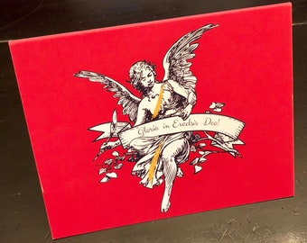 Gloria Christmas Angel Note Cards