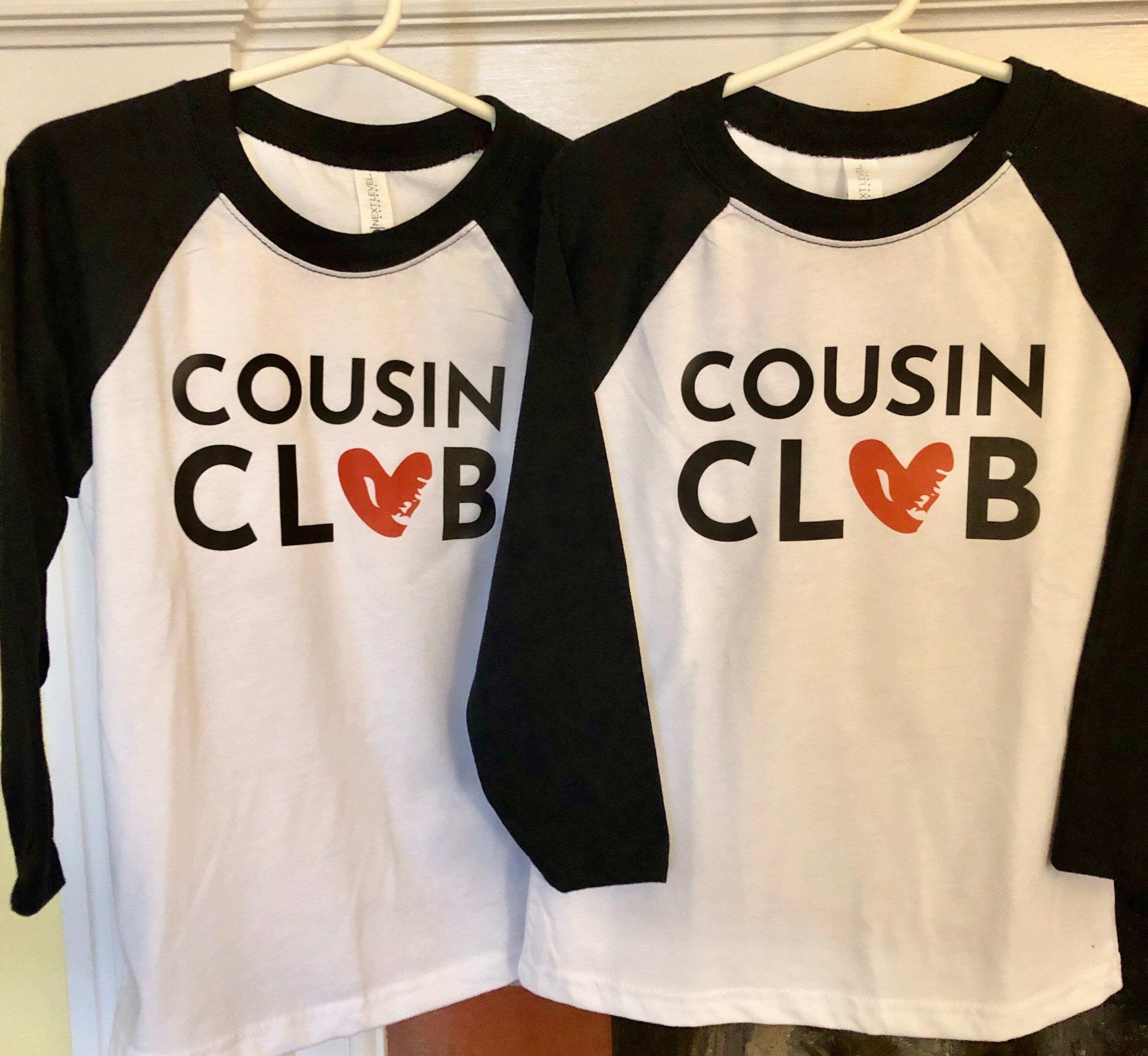 Cousin Club 3/4 Sleeve Raglan Christmas 