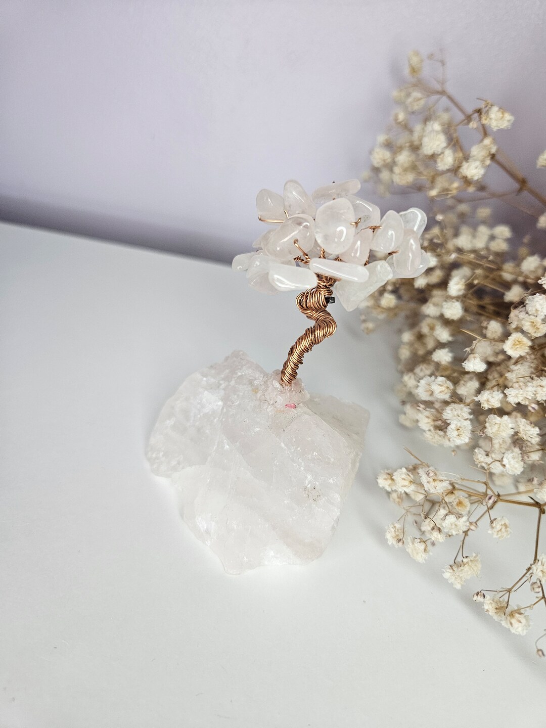 Attract Good Fortune With Our Small Rose Quartz Tree of Life. Etsy UK