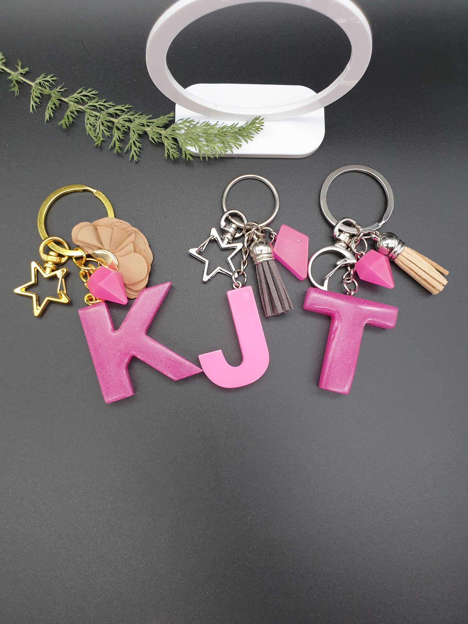 Personalized epoxy resin keychain pendantcustom accessories Etsy
