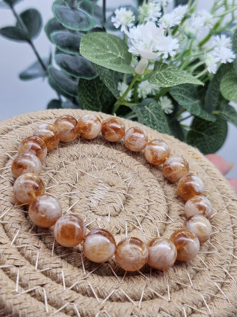 Milky Citrine Bracelet 10mm – Natural Crystal Bracelet, Abundance ...