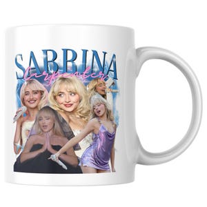 Sabrina Carpenter Bootleg Rap Design - 11oz Ceramic Mug - Short N Sweet Espresso Coffee Cup