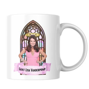 Taza de 11 oz de RHOBH Saints - Amas de casa reales de Beverly Hills - Hecha a mano con caja - Varias versiones - Lisa Vanderpump Kyle Kim Richards Dorit