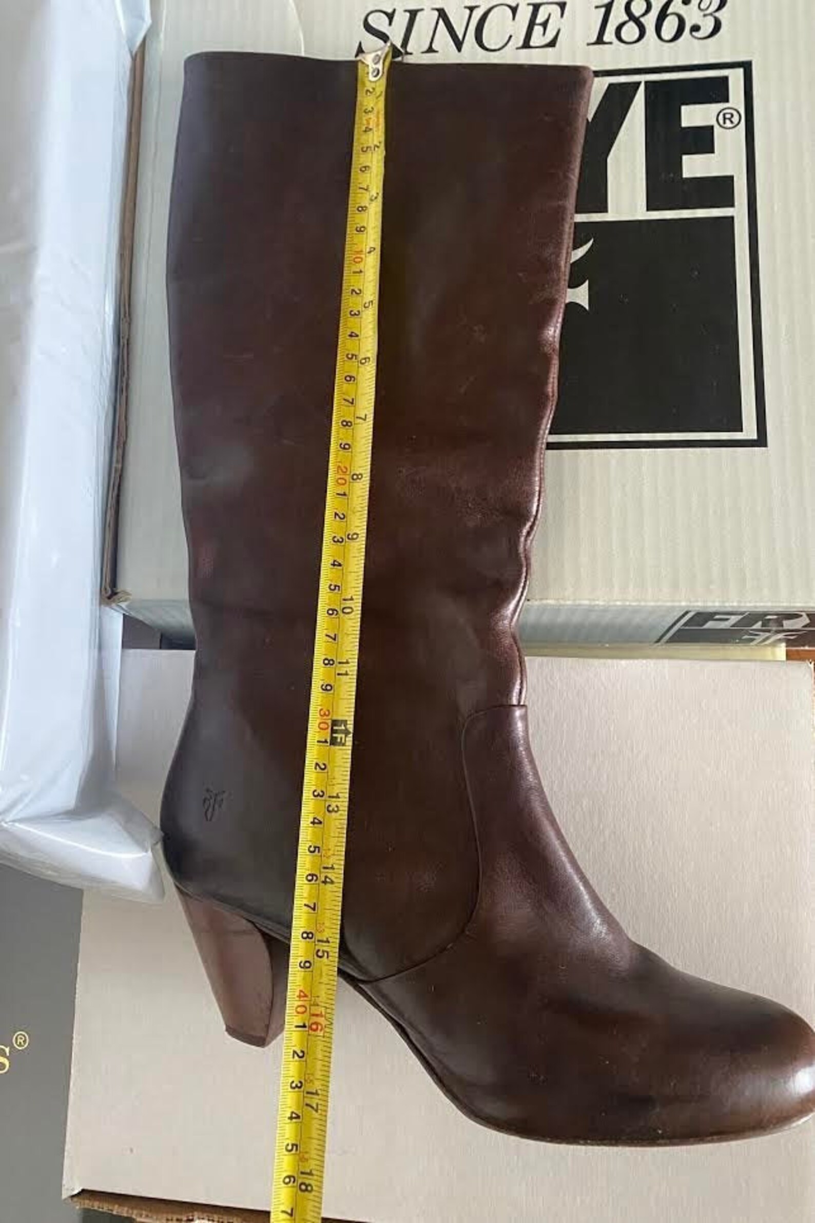 frye dark brown boots