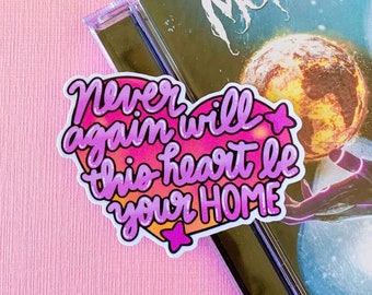 Motionless in White Burned at Both Ends II Scoring the End of the World Metalhead Music Lyrics | Glossy Waterproof Sticker