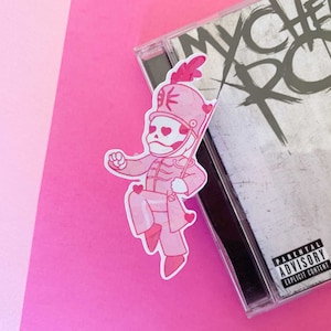 My Chemical Romance MCR The Black Parade Kawaii Pink Parader | Holographic Vinyl Waterproof Sticker