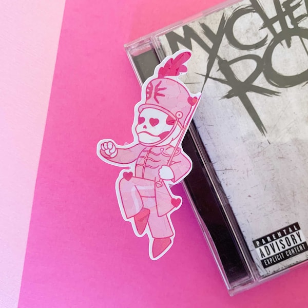 My Chemical Romance MCR The Black Parade Kawaii Pink Parader | Holographic Vinyl Waterproof Sticker
