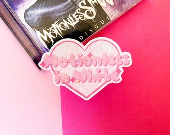 Motionless in White Kawaii Metalhead Metal Band Holographic Vinyl Waterproof Sticker