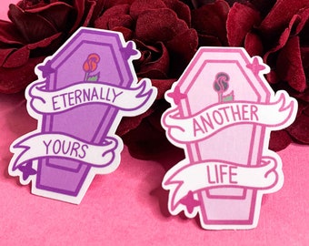 Motionless in White Eternally Yours Another Life Halloween Coffins | Waterproof Vinyl Sticker