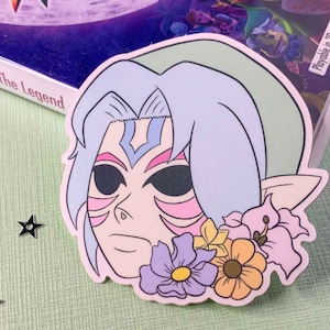 Pastel Fierce Deity Mask Majora&#39;s Mask Waterproof Vinyl Sticker