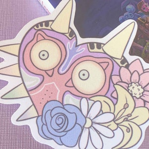 Pastel Majora&#39;s Mask | Glossy Vinyl Waterproof Sticker