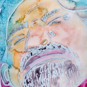 Neem Karoli Baba Watercolor Ditgital downloadable