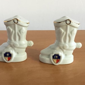 Vintage El Paso Texas ceramic salt and pepper shakers