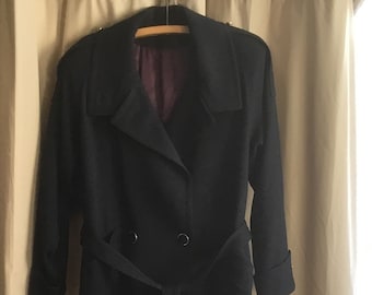 Women's Vintage Collection Coat from Anna Navy Blue Trench Coat