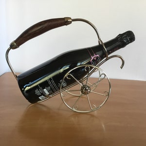 Vintage Metal Wine Bottle Holder