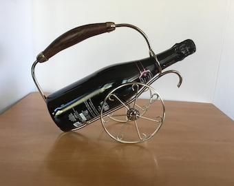 Vintage Metal Wine Bottle Holder