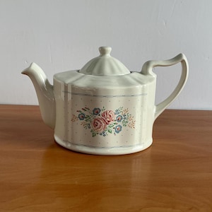 Vintage Porcelain Floral Bouquet Teapot
