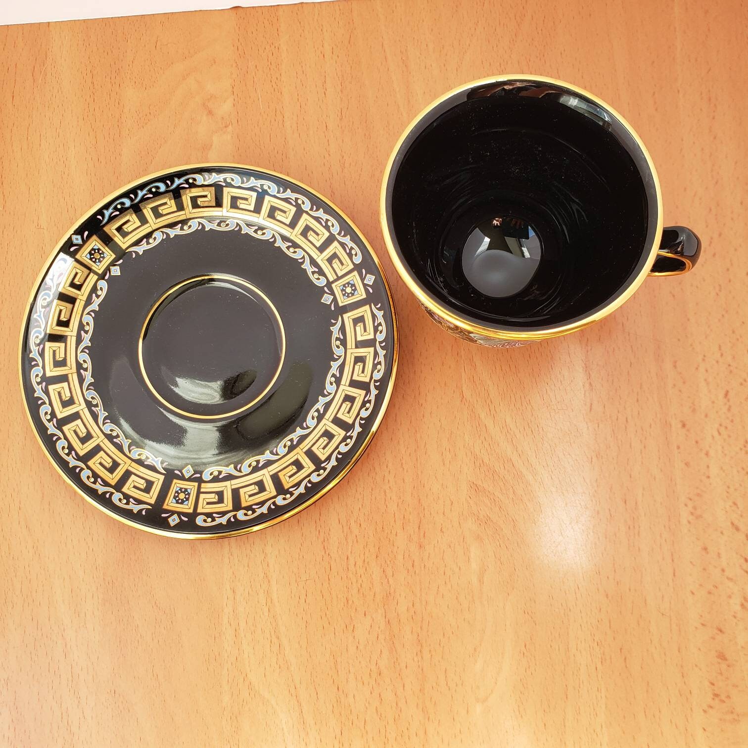 ヴィンテージ ファキオラス ギリシャ ハンドメイド ティーカップ